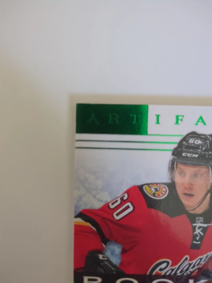 2014-15 UD Artifacts - Rookies Markus Granlund #143 Emerald Jersey/Patch 69/75 - Image 2 of 4