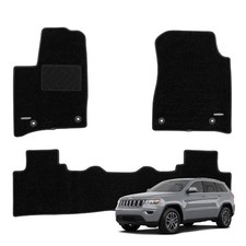 Jeep Grand Cherokee 2016-2021 3Pc Carpet Floor Mats Set for Jeep Grand Cherokee
