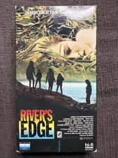 River's Edge 1987 VHS Tested Rental Keanu Reeves Dennis Hopper Crispin Glover