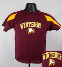 Winthrop Eagles Shirt Boy's Small (6 - 7) Red Workout Shirt New NCAA