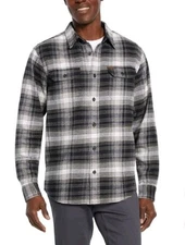 Orvis Men's Flannel Long Sleeve Shirt /Size Medium / Gray / NWT