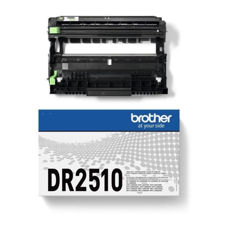 Tambour Brother DR2510 pour éliminer les traces et flous d'impression