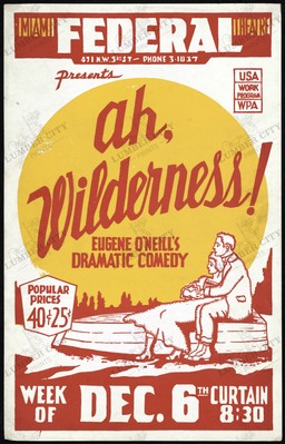 Ah, Wilderness! 1934 Federal Theatre Project Poster Wall Art Print Retro