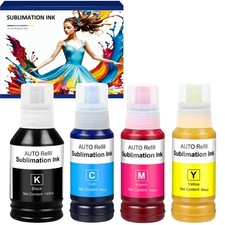 Sublimation Ink for ET-15000, ET-2400, ET-2800, ET-2850, ET-2803, ET-3850, ET...