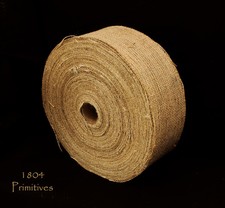 5 Yards BURLAP Ribbon 4" wide for Crafts - Raw Edges - Cut to Order