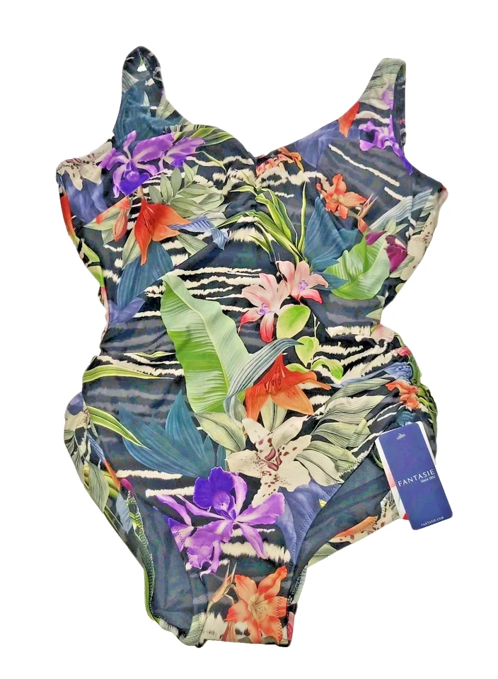 Traje de baño ajustable de una pieza Fantasie negro Maldivas para mujer - US 38DDD Foto 4 de 4