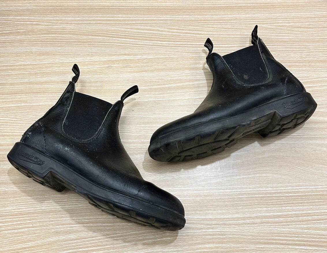 Blundstone Chelsea Black Leather Work Boots Men s US 8.5 AU 7.5