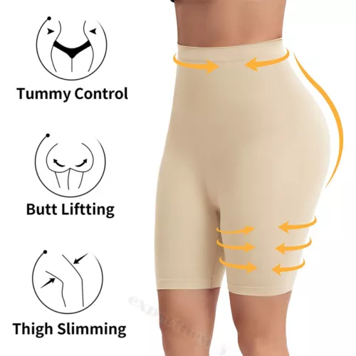 Women High-waisted Butt Lifting Shorts BBL Panty Body Shaper Seamless Anti-Slip - Picture 6 of 36