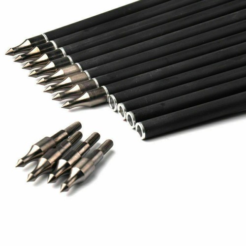 10/12/24pcs Musen Carbon Arrows 30" Compound/Recurve Bow Hunting SP340/400/500 - Picture 9 of 42