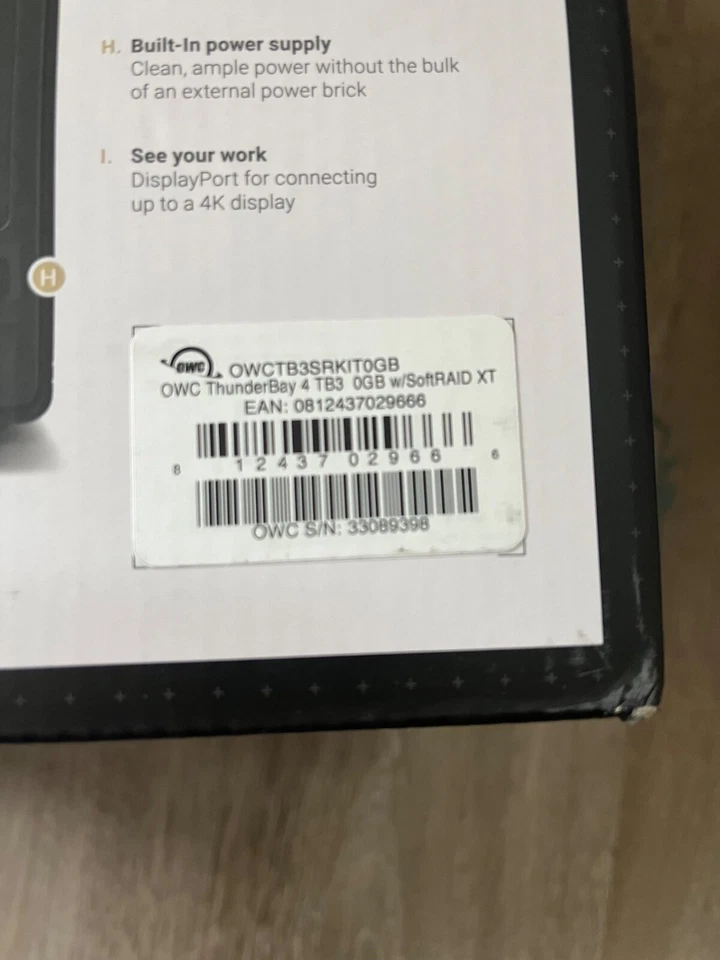 NEW OWC THUNDERBAY 4 Professional Grade 4-Bay Thunderbolt Storage Solution - Image 3 of 4