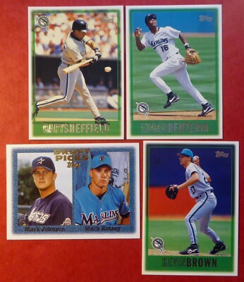 1997 Topps Florida Marlins Team Set with Draft Pick (14 cards)