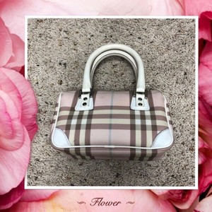 burberry pink nova check bag