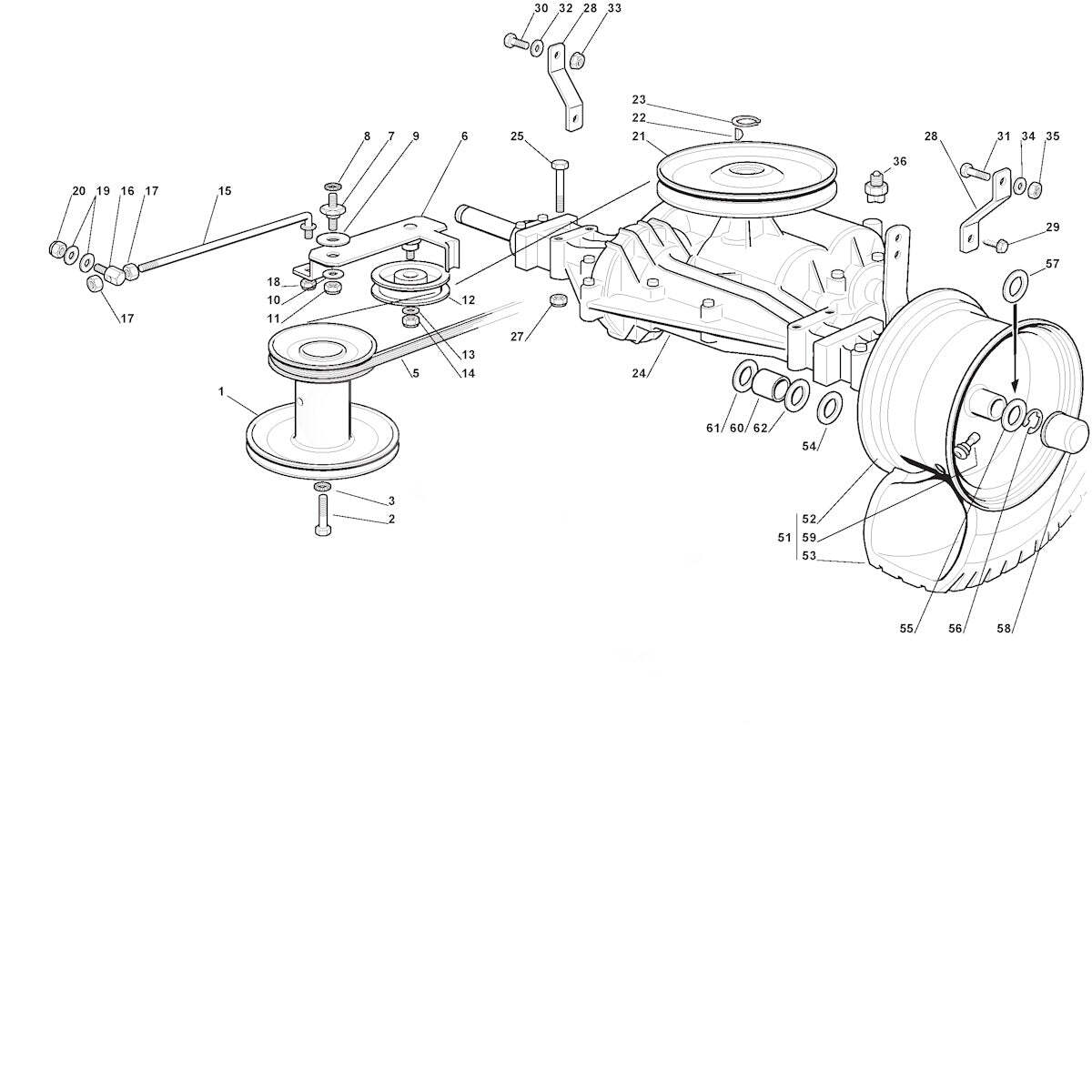0831-01 ガーデン Transmission Drive Belt Fits Stiga Garden Combi Pn 135061400/0