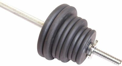 CAP 6ft /72in Barbell Straight Standard Weight Lifting Threaded Ends ~SOLID  BAR~