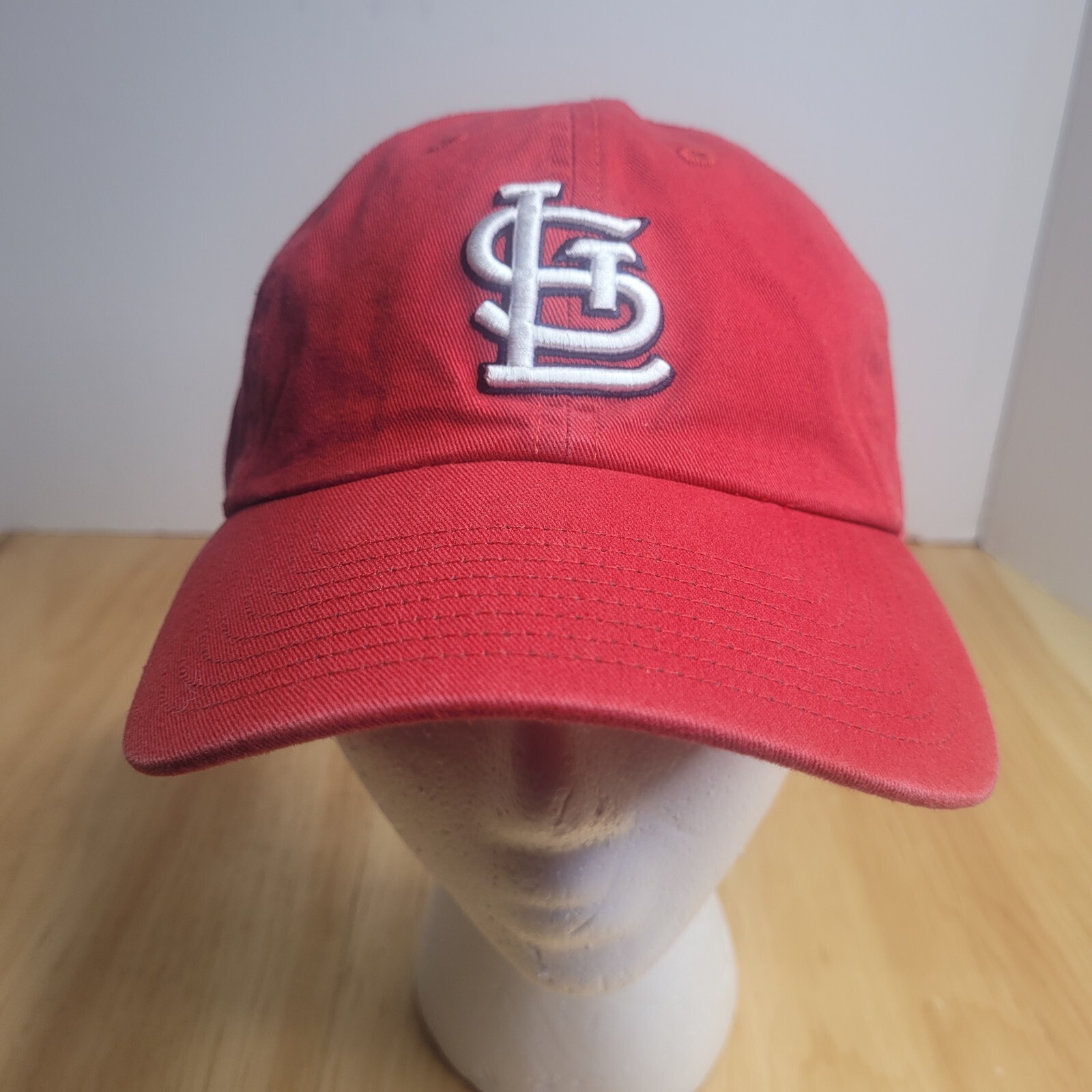 St Louis Cardinals 47 Brand Logo Cap Hat Red Embroidery Adjustable Strapback