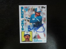 1984 Topps # 179 Buck Martinez Autograph Signed Card (M) Toronto Blue Jays
