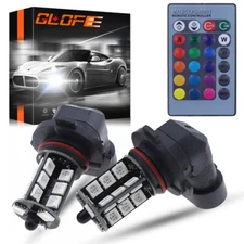 9012 HB4 9006 Fog Light Driving Lamps LED DRL Bulbs MULTI-COLOR RGB Lamps GLOFE