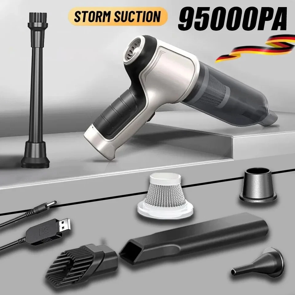 Wireless Handheld Car Vacuum Cleaner Wet Dry Strong Suction for Home & Auto - Image 3 of 4