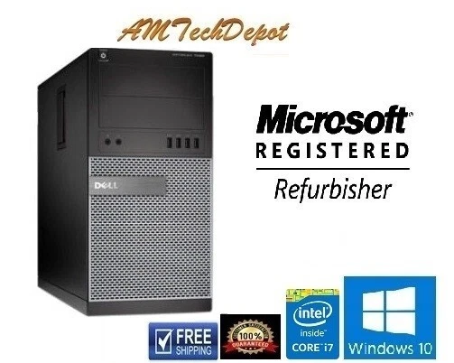 Dell Optiplex 7010 Core i5 3.4Ghz 16GB Win10 Pro 64-BIT 2 TB HDD W/Dual Display - Image 3 of 3