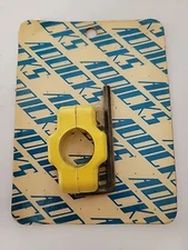 old school NOS Addicks yellow sear clamp bmx bike 1 inch  25.4mm   wrench