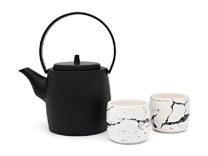Bredemeijer Kobe Set Regalo, ghisa, Nero, 1200ml