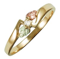 Coleman 10k Black Hills Gold Diamond Accented Ring Size 9 Coleman 10k Black Hills Gold Diamond Accented Ring Size 9