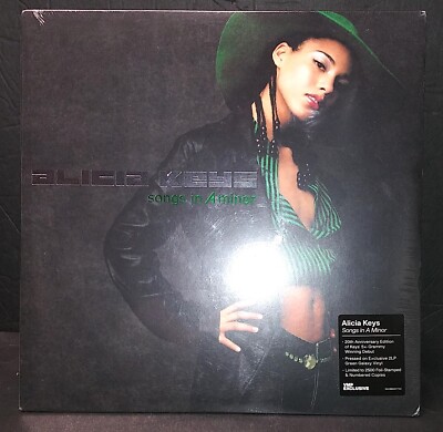 Ltd ed re lp ALICIA KEYS Songs in A Minor 2021 VMP green vinyl 20th Anniversary