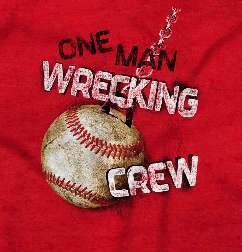 Sudadera pulóver de cuello redondo de béisbol deportivo atleta de un hombre Wrecking Crew para hombre Foto 2 de 4