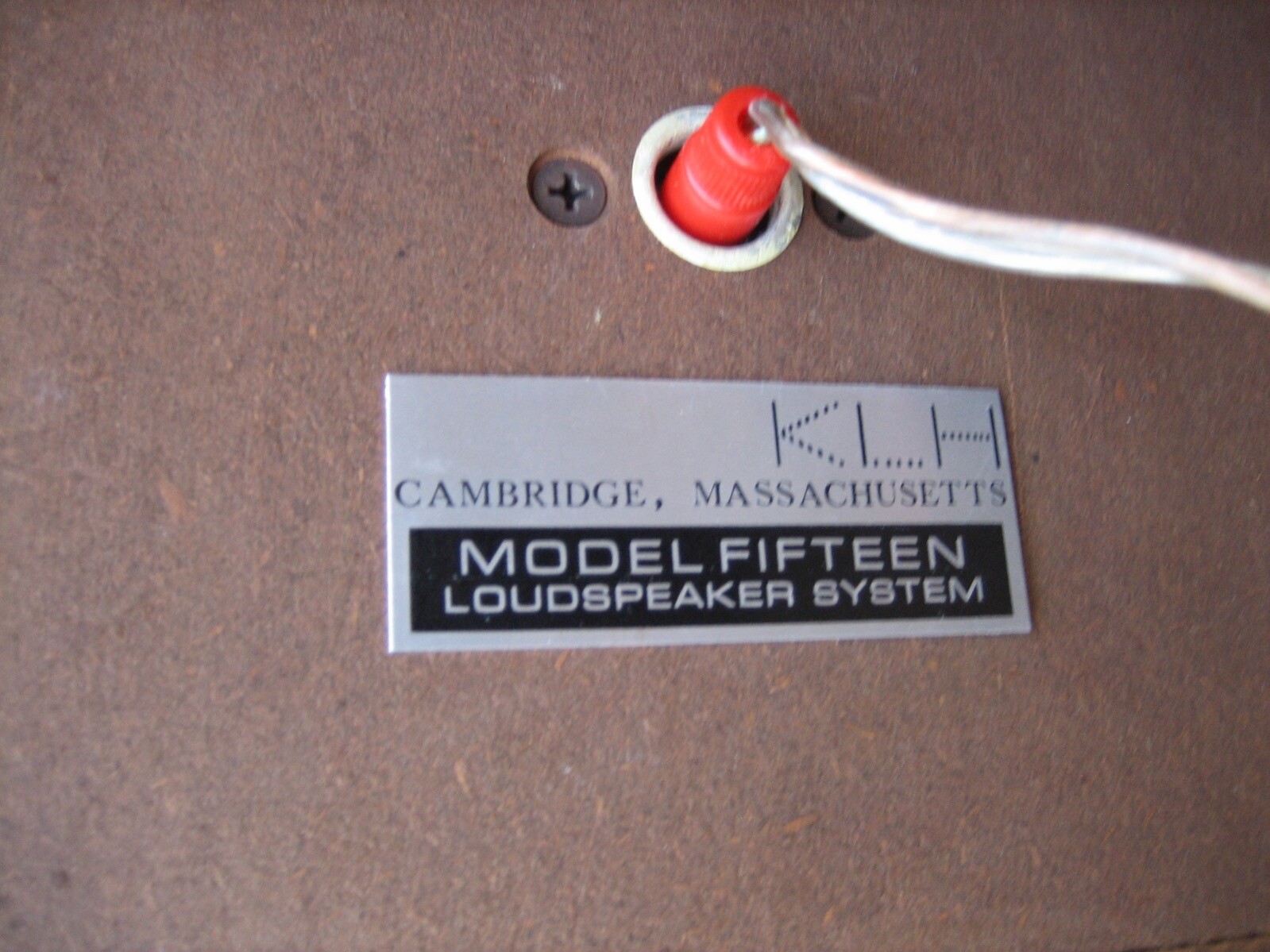 2 vintage KLH model FIFTEEN loudspeaker system bookshelf