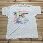 Vintage 1988 Michigan Grand Haven Wind Surfing Wave Surf Shirt Size Xl 80s