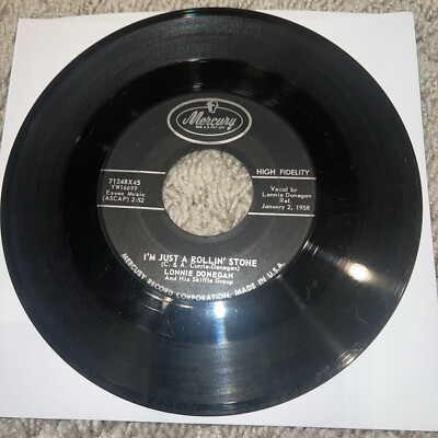 Lonnie Donegan - I'm Just a Rolling Stone/My Dixie Darling  - U.S. 7'' vinyl