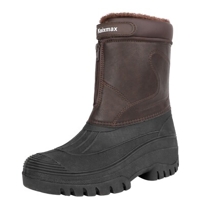knixmax Winterstiefel Gummistiefel Thermostiefel Arbeitsstiefel Warm gefüttert