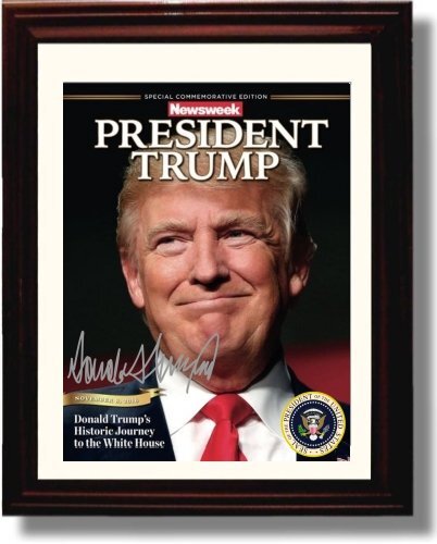 8x10 Framed Donald Trump Autograph Promo Print | eBay