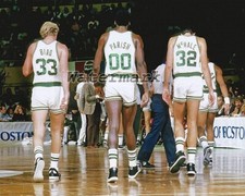 NBA Boston Celtics Larry Bird Robert Parish Kevin McHale Color 16 X 20 Photo
