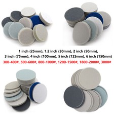 1-6 inch Wet Dry Sponge Foam Abrasives Sanding Pad Discs Hook Loop 300-3000Grit