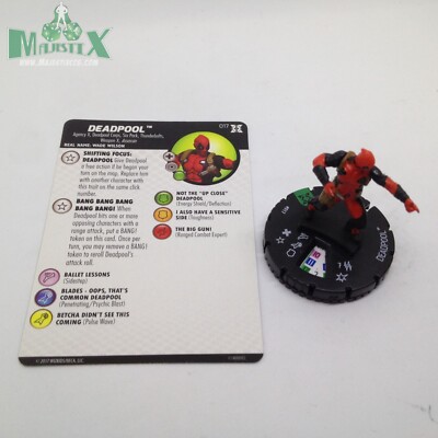 Heroclix Deadpool and X-Force set Deadpool #017 Uncommon figure w/card!