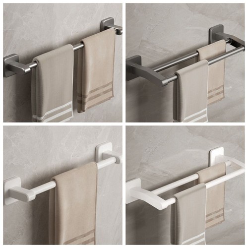 Towel Rail Rack Toilet Holder Bathroom Accessories Set Towel Shelf 300mm 400mm - Picture 2 of 20