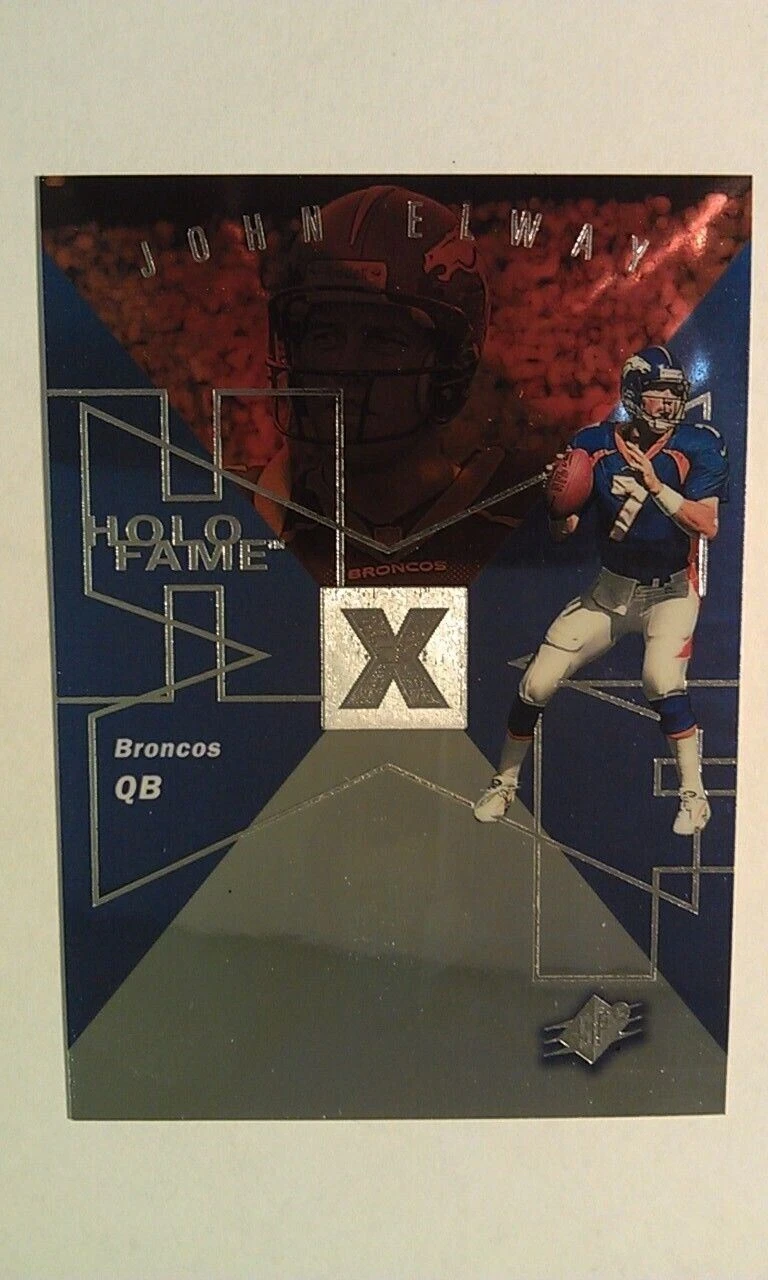 John Elway Broncos 1997 - 1998 SPX NFL HOLOFAME NON DIE CUT RARE ODDBALL WOW