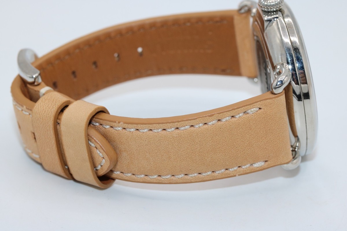 Shinola Runwell 41mm Midnight Blue Dial Tan Leather Men