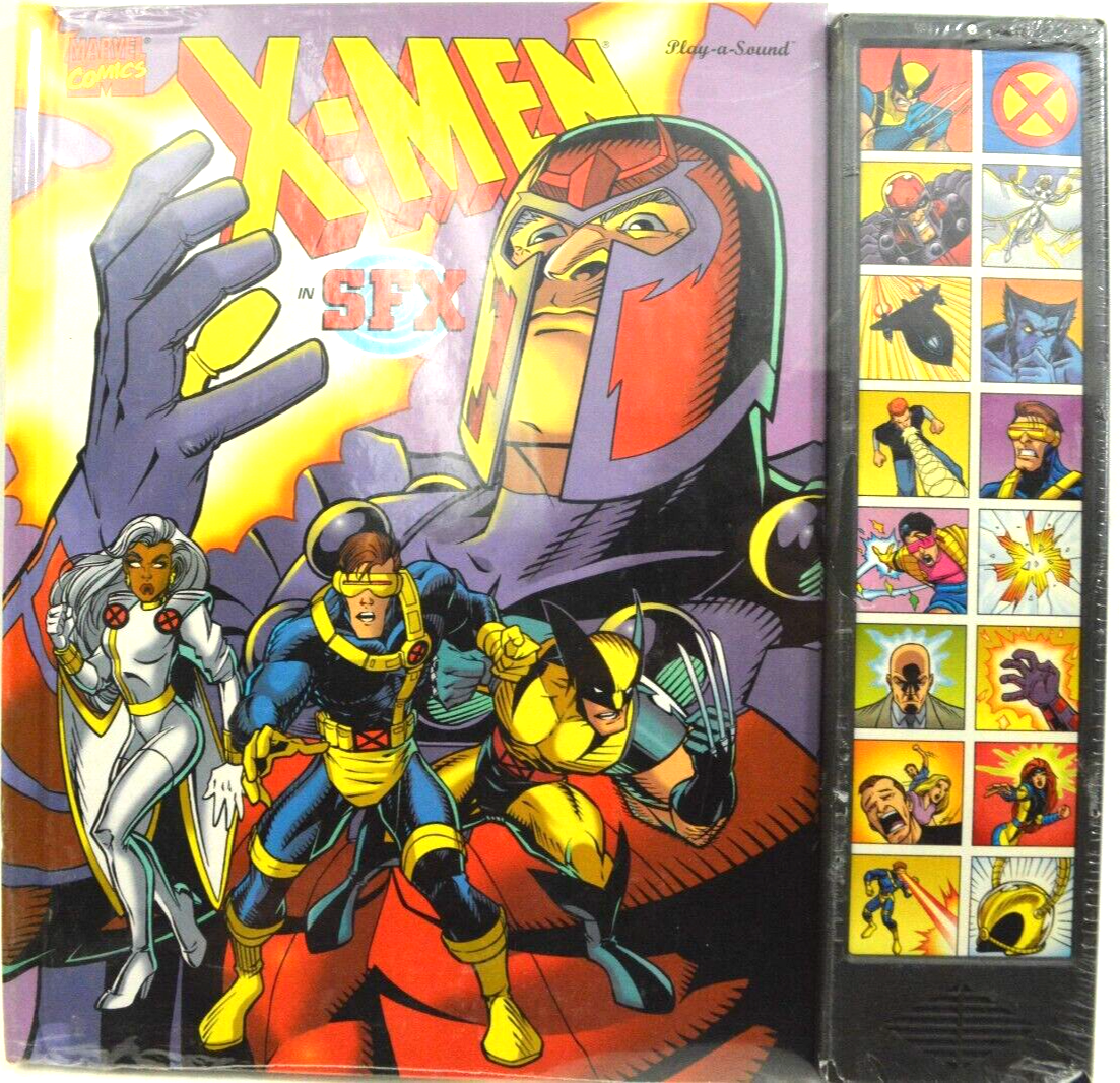 Marvel Comics X-Men in SFX ,Play a Sound Book 1st Edition 1996 NIB