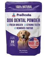 All-Natural Dog Breath Freshener, Easy-to-Use Dog Teeth Cleaning Powder Against