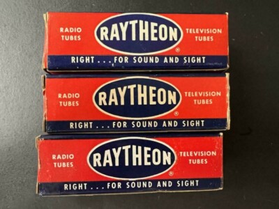 RAYTHEON ELECTRONIC TUBES  (ASSORTED LOT OF 3) NS COND # 12978 