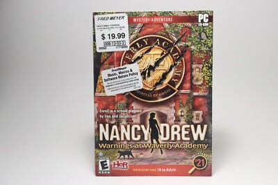 Nancy Drew Warnings At Waverly Academy #21 PC CD Rom Game 2 Cds L5