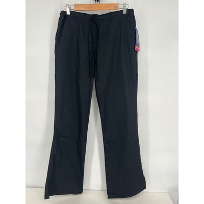 Cherokee Workwear Scrub Pants Drawstring Comfort Career Uniform Black S