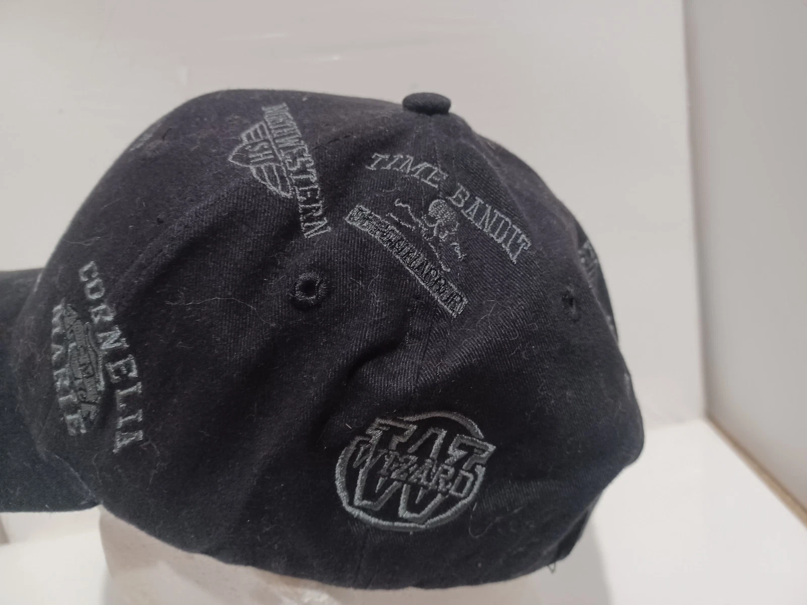 Vintage Y2K 2009 Deadliest Catch Time Bandit Ghost Crab AOP Self Fastening Hat