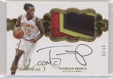 2016-17 Panini Flawless Horizontal Gold 2/10 Taurean Prince #H-TP Patch Auto 4f5
