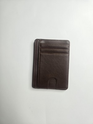 Man's Leather Card Case Mini Thin Card Wallet Credit Card Holder Pocket RFID
