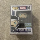 Funko POP! Ultra Superior Iron Man Marvel #1568 LE 5,000 W Pop Protector