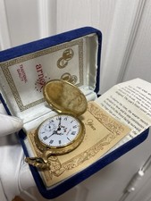 Pocket Watch Arnex Swiss Made. Incabloc 17 Hunter Deer Mechanical Wind