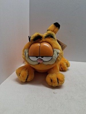 Vintage Garfield Stuffed Animal Plush 1978 Fine Toy Co Paws 9  Laying Down W Tag